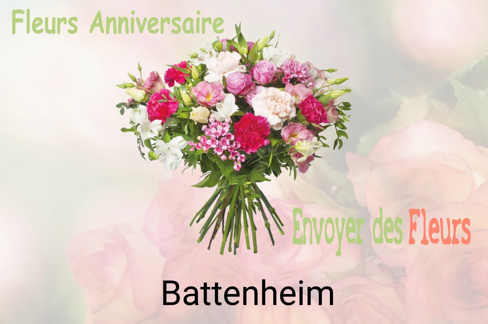 Bouquet de fleurs d’anniversaire livré à Battenheim