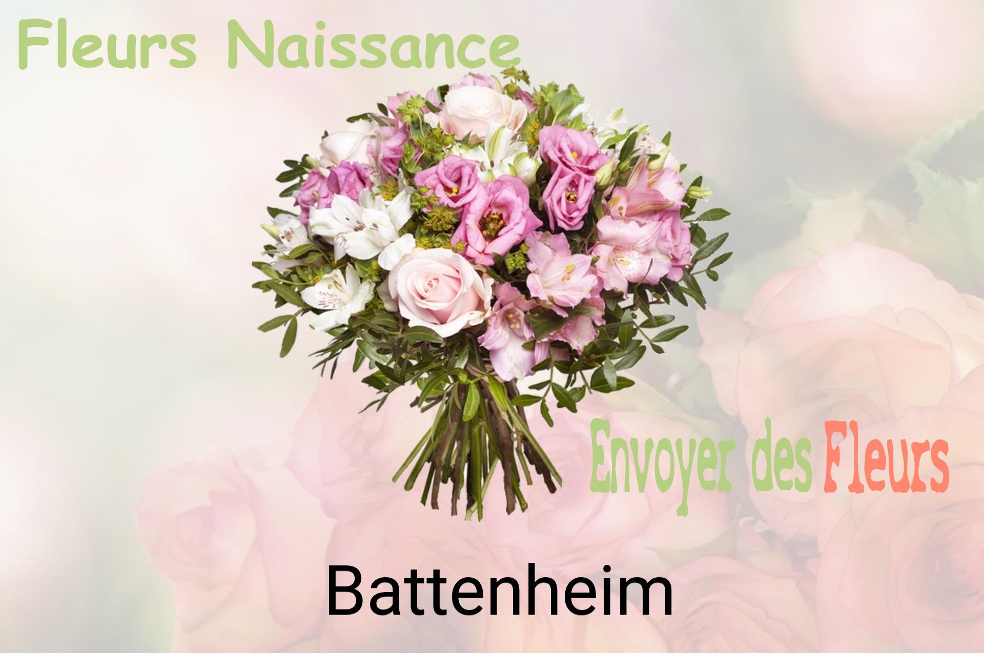Bouquet de fleurs de naissance livré à Battenheim
